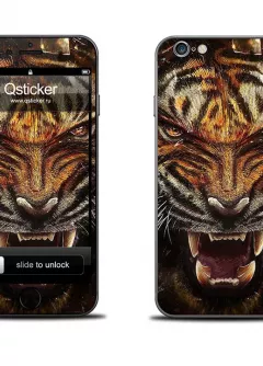 Наклейка на iPhone 6 - Tiger