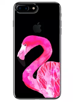 Чехол для iPhone 7 Plus - Розовый Фламинго