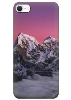 Чехол для iPhone SE (2020) - Снежные горы