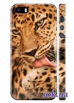 Чехол для iPhone SE - Леопард
