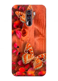 Чехол для Xiaomi Pocophone F1 - Бабочки на дереве