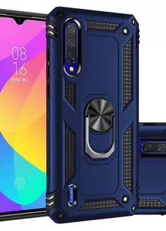 Ударопрочный чехол Serge Ring for Magnet для Xiaomi Mi A3 (CC9e), Темно-синий