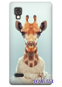 Чехол для LG Optimus L9 - Жирафомен 