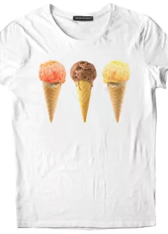 Забавная женская футболка с мороженым