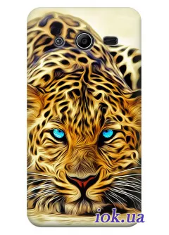 Чехол для Galaxy Core 2 (G355) - Голубоглазый леопард