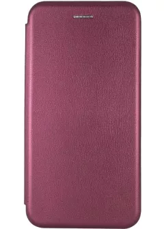 Кожаный чехол-книжка Classy для Apple iPhone XR (6.1"), Бордовый
