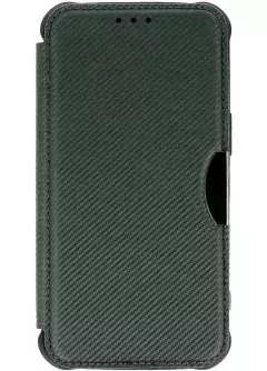 Кожаный чехол книжка GETMAN Razor (PU) для Xiaomi Poco C65 || Xiaomi Redmi 13C, Green