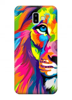 Чехол для Galaxy J6 Plus 2018 - Красочный лев