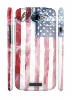 Чехол на HTC One S - Флаг Америки