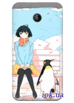 Чехол для Nokia Lumia 630 - Пингвинчик 