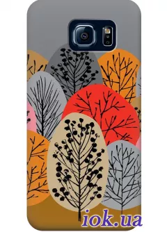 Чехол для Galaxy S6 Edge - Осенний лес 