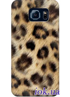 Чехол для Galaxy S6 Edge - Леопард  