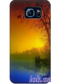 Чехол для Galaxy S6 Edge - Осенний закат 