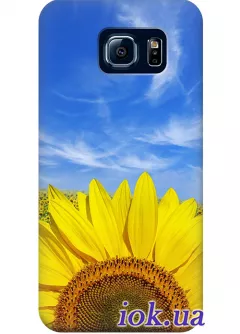 Чехол для Galaxy S6 Edge - Подсолнух 