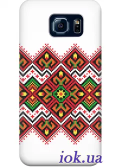 Чехол для Galaxy S6 Edge - Украинский рушник 
