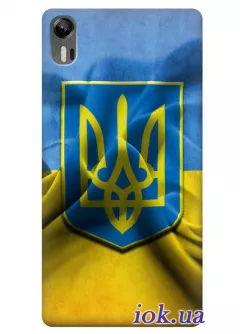 Чехол для Lenovo Vibe Shot - Флаг и Герб Украины