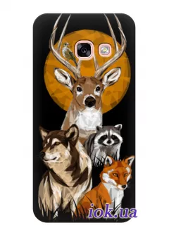 Чехол для Galaxy A7 2017 - Лесные животные