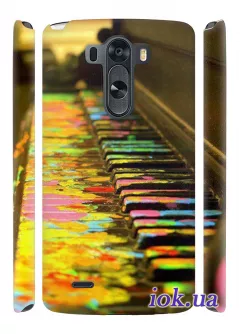 Чехол для LG G3 - Пианино в красках