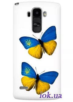 Чехол для LG G4 Stylus - Украинские бабочки