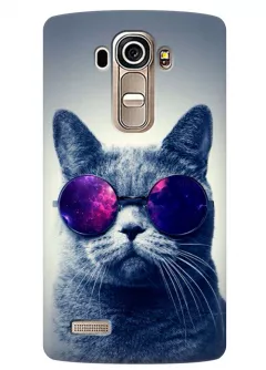 Чехол для LG G4s - Кот в очках