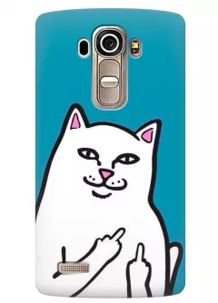 Чехол для LG G4s - Кот с факами