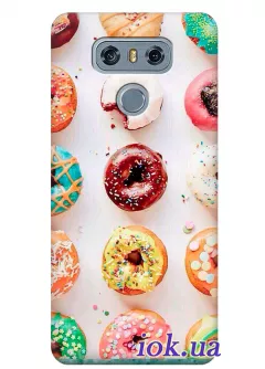 Чехол для LG G6+ - Пончики
