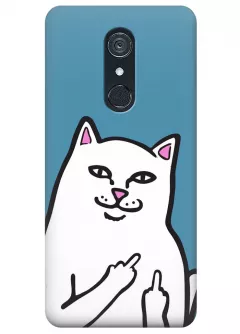 Чехол для LG G7 Fit - Кот с факами