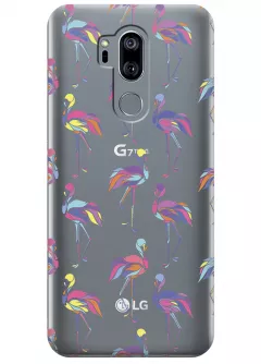 Чехол для LG G7 ThinQ - Экзотические птицы