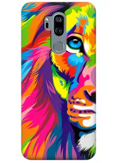 Чехол для LG G7+ - Красочный лев