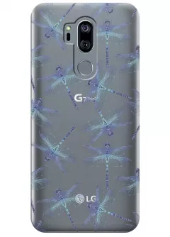 Чехол для LG G7 ThinQ - Голубые стрекозы