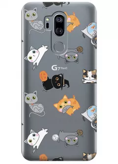 Чехол для LG G7 ThinQ - Котятки