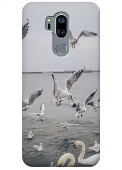 Чехол для LG G7+ - Морские птицы