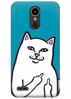 Чехол для LG K10 2017 - Кот с факами