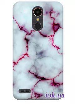 Чехол для LG K7 2017 - Розовый мрамор