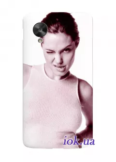 Чехол для Nexus 5 - Анджелина Джолли