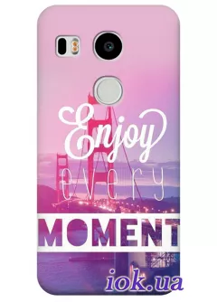 Чехол для LG Nexus 5X - Enjoy every Moment