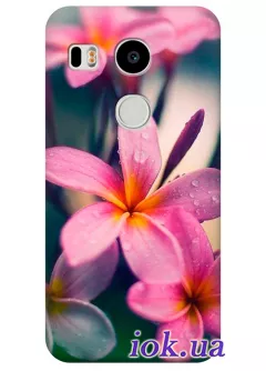 Чехол для LG Nexus 5X - Цветочки