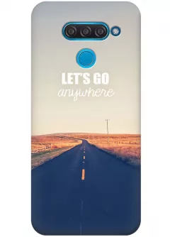 Чехол для LG Q60 - Дорога