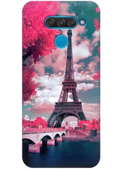Чехол для LG Q60 - Весенний Париж