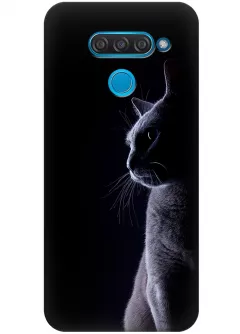 Чехол для LG Q60 - Кошечка