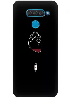 Чехол для LG Q60 - Уставшее сердце