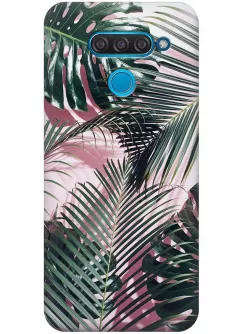 Чехол для LG K50s - Пальмовые листья