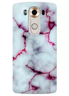 Чехол для LG V10 - Розовый мрамор
