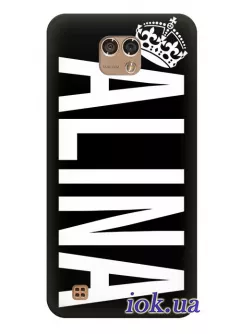 Чехол для LG X Cam с печатью фимилии или имени