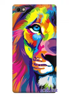 Чехол для Meizu U20 - Разноцветный лев