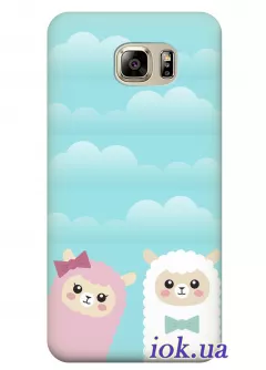 Чехол для Galaxy S7 - Две овечки