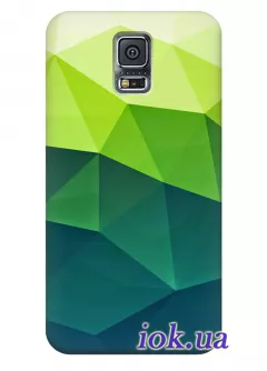 Чехол для Galaxy S5 Plus - Оттенки зелёного