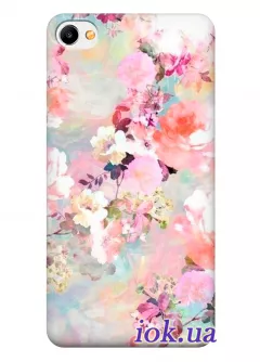 Чехол для Meizu M3x - Акварельные цветы