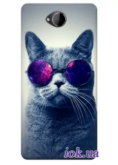 Чехол для Lumia 650 - Кот в очках
