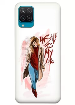 Женский чехол на Samsung M12 с рисунком - Стиль жизни